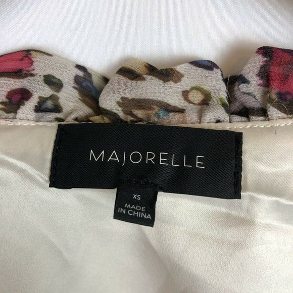 SOLD Majorelle Puff Sleeve Ruffle Crop Top - Picture 2 of 7